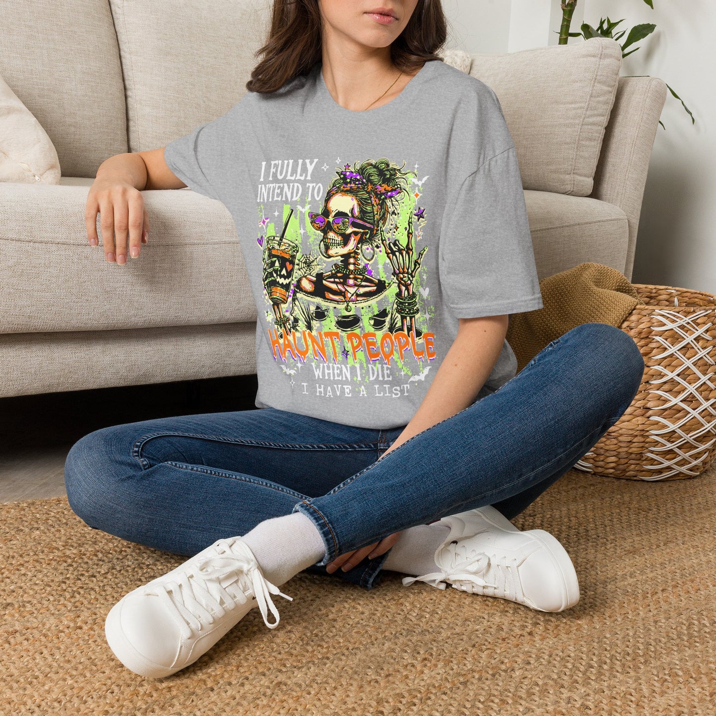 I Fully Intend To Not People When I Die T-Shirt — Funny Skeleton Halloween Tee