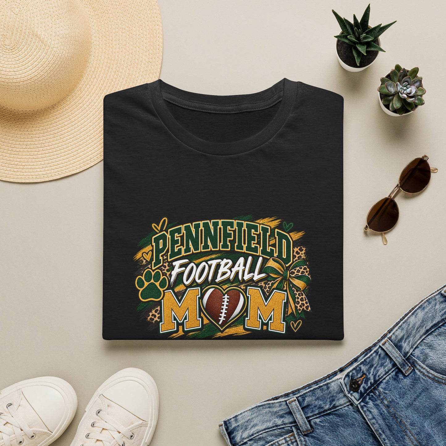Pennfield Football Mom T-Shirt — Cheer Mom Tee for Game Day