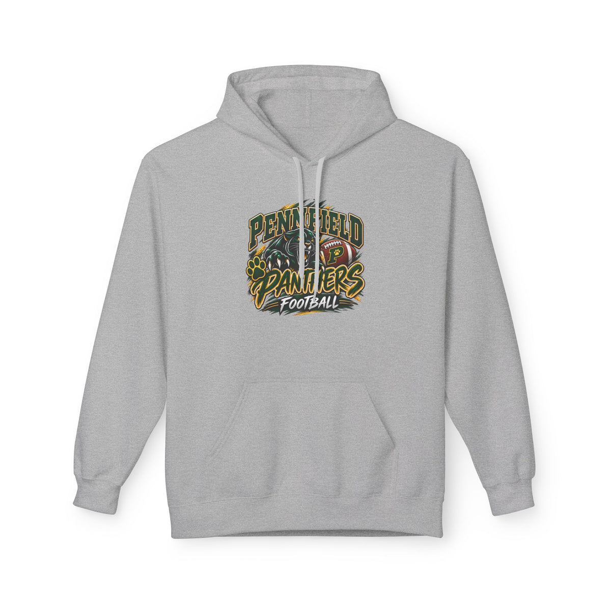 Penfield Panthers Football Hoodie — Camo Team Logo Pullover