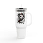 40oz Insulated Travel Mug — Horror Villains Collage (Jason, Freddy, Ghostface)