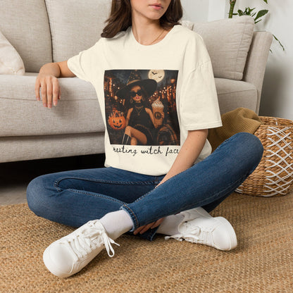 Halloween Witch Tee — 'Resting Witch Face' Graphic T-Shirt