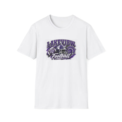 Lakeview Football T-Shirt — Vintage Helmet & Script Team Tee