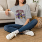 Football Mom T-Shirt — Cheer Squad Graphic Tee (Purple & Gold)