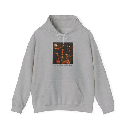 Cozy Night Out Hoodie — "we go pick from the stars" Graphic Pullover