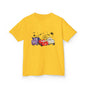 Kids Halloween Monster Cars Tee — Cute Spooky Racing Trucks Design