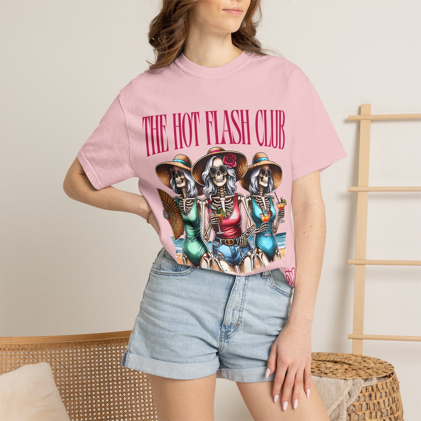The Hot Flash Club T-Shirt — 'Where Them Fans At?' Funny Menopause Graphic Tee