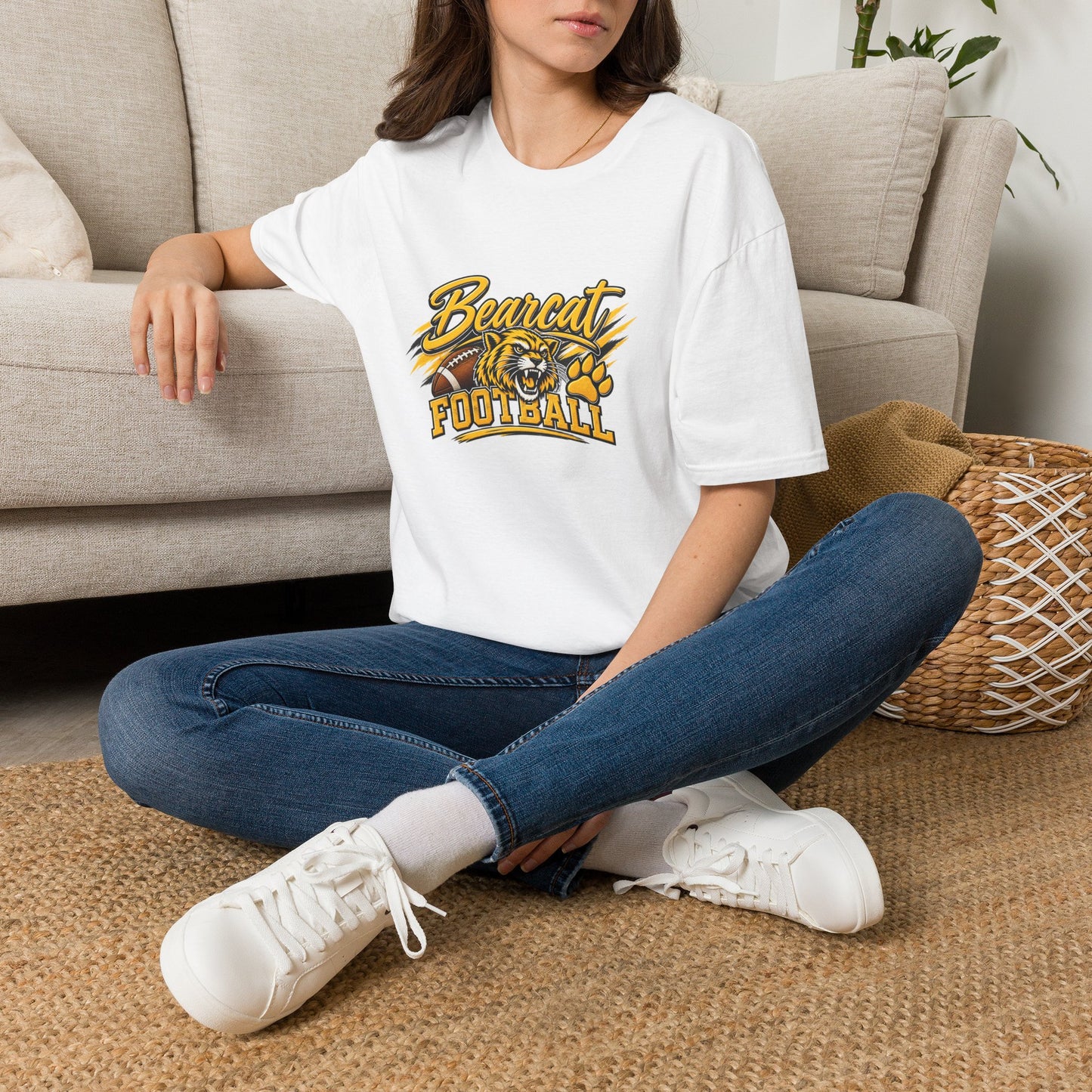 Bearcat Football T-Shirt — Fierce Mascot Game Day Tee