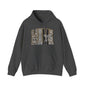 Cowhide Patchwork Hoodie — Leopard & Flag Graphic Pullover