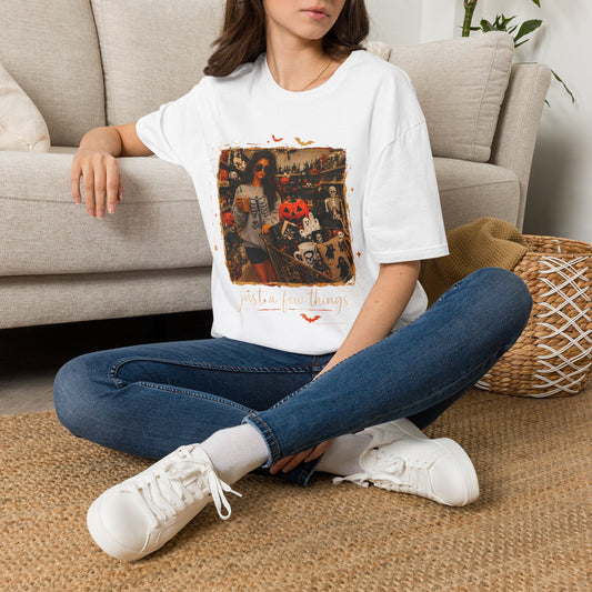 Halloween Vintage Photo T-Shirt — 'Trick or Treat' Skeleton Shop Graphic