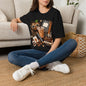 Teacher Inspired Leopard Apple & Coffee T-Shirt