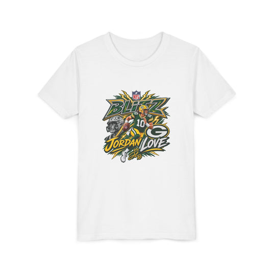 Green Bay Football Youth Tee – Jordan Love #10 Graphic Shirt