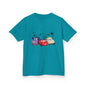 Kids Halloween Monster Cars Tee — Cute Spooky Racing Trucks Design