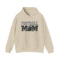Football Mom Hoodie - Vintage Grunge Football Graphic