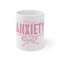Anxiety Awareness Mug – "I Don't Struggle With Anxiety, I'm Actually Pretty Good at It" Pink Ribbon Coffee Cup