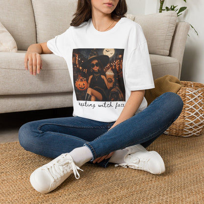 Halloween Witch Tee — 'Resting Witch Face' Graphic T-Shirt