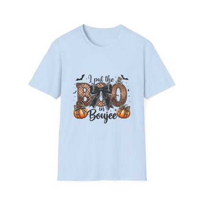 Halloween "I Put the Boo in Boujee" Shirt — Women's Halloween Tee