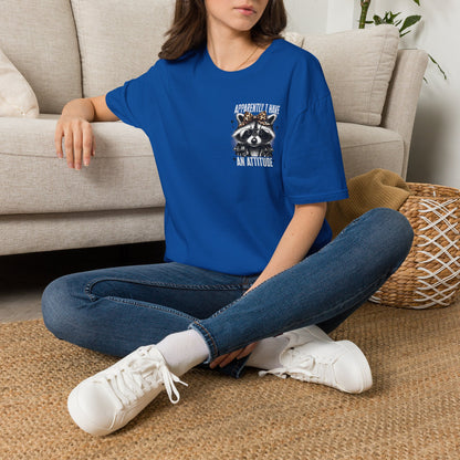 Raccoon 'Apparently I Have An Attitude' T-Shirt