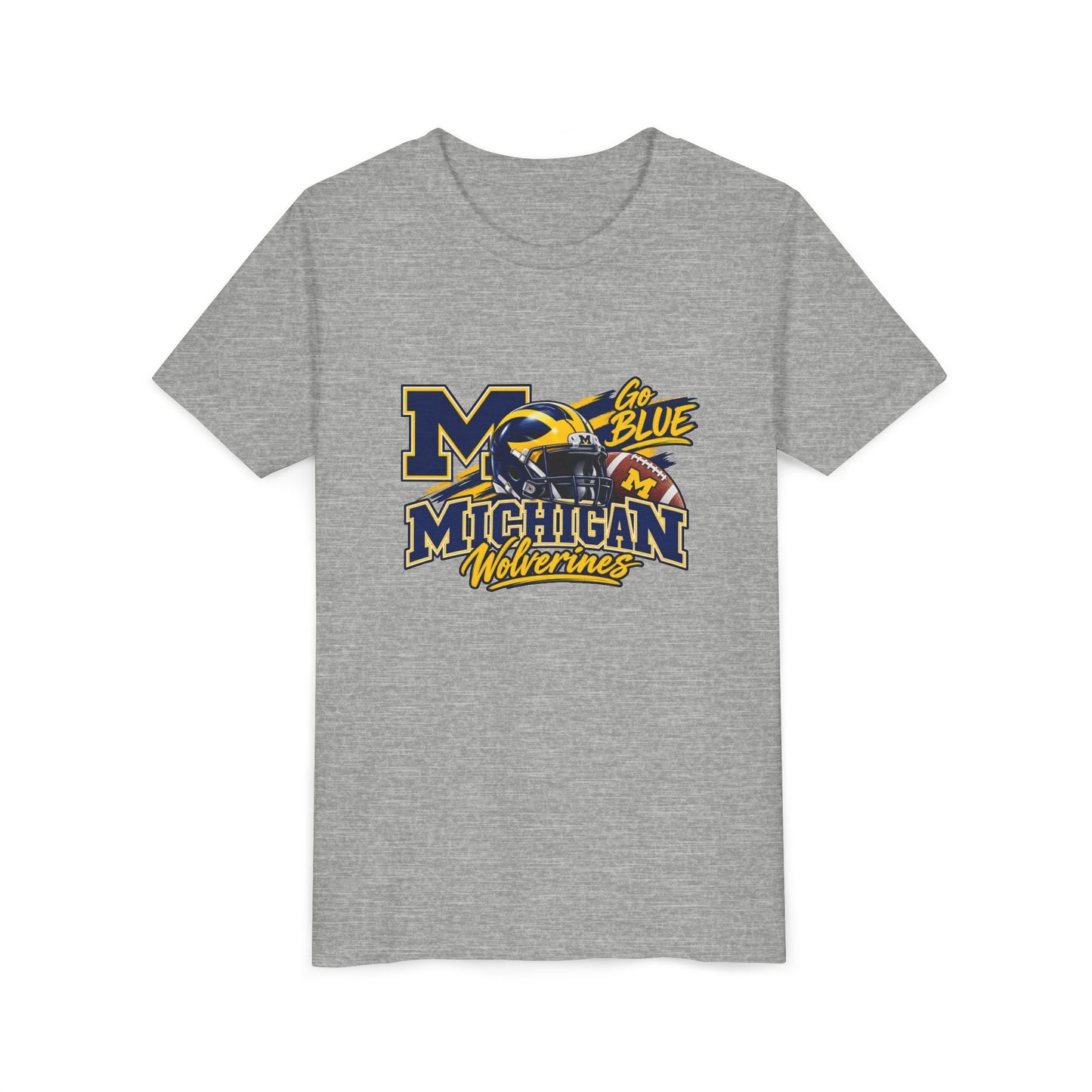 Youth T‑Shirt — Michigan Wolverines 'Go Blue' Football Logo