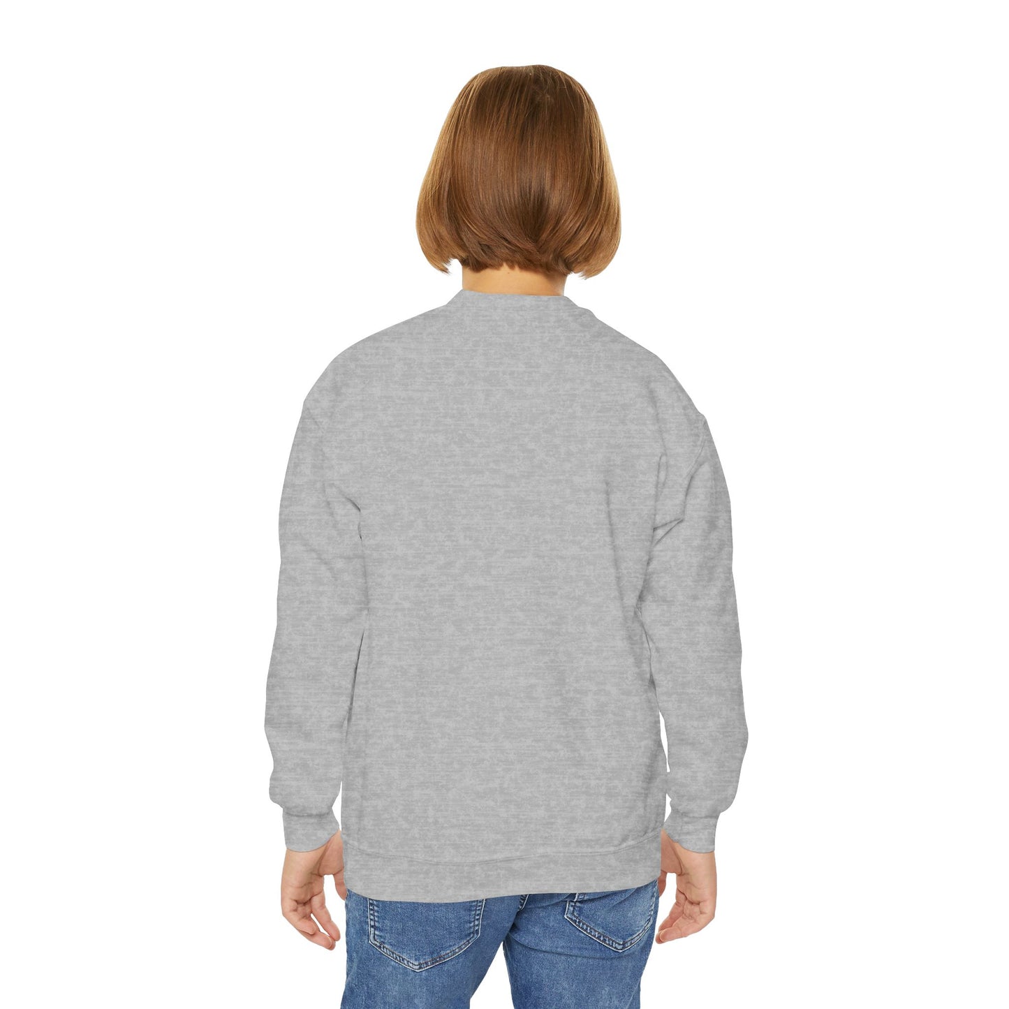 Kids Halloween Cars Crewneck Sweatshirt — Cute Haunted Car Trio Graphic