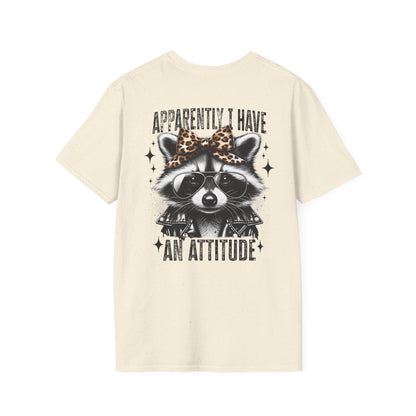 Raccoon 'Apparently I Have An Attitude' T-Shirt
