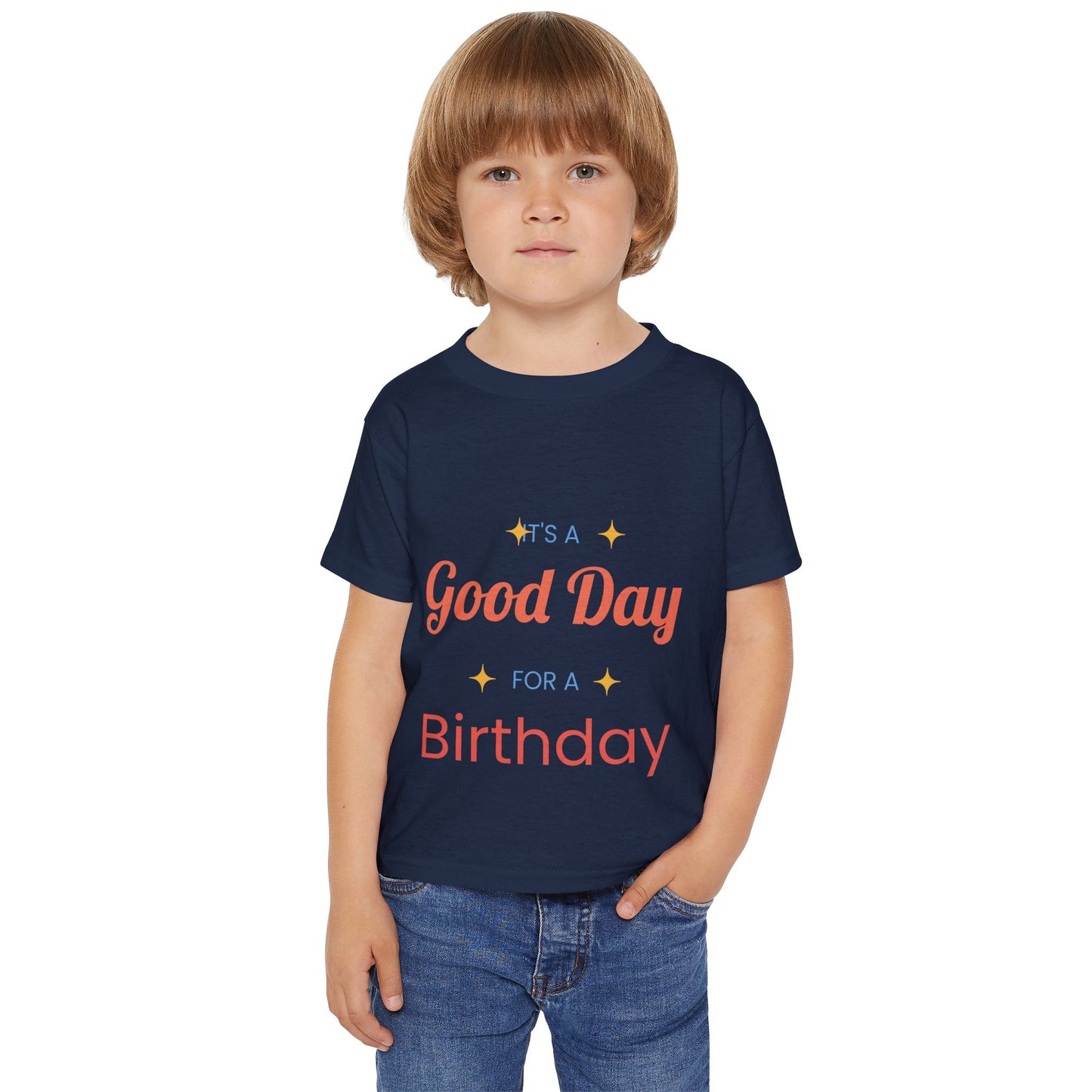 Toddler T-Shirt — “It’s a Good Day for Birthday” Cute Kids’ Birthday Tee