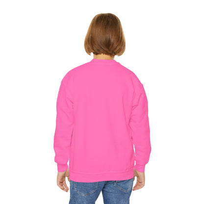 Kids Halloween Cars Crewneck Sweatshirt — Cute Haunted Car Trio Graphic