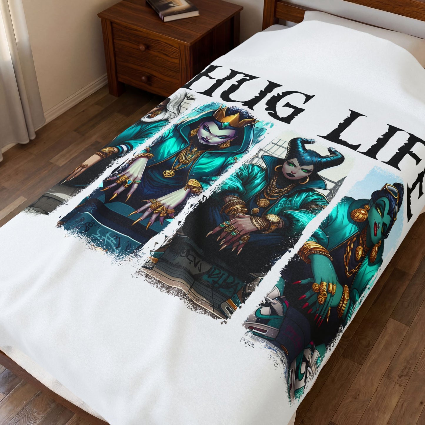 Villainesses Velveteen Plush Blanket — Cozy Graphic Throw for Fans