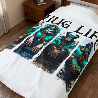 Villainesses Velveteen Plush Blanket — Cozy Graphic Throw for Fans