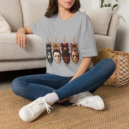 Horror Mask Popsicle T-Shirt — Halloween Thriller Graphic Tee