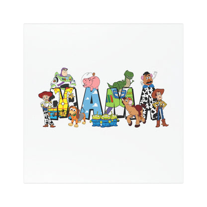 Toy Story Character Name Car Magnet — Personalized Kids Vehicle Decor