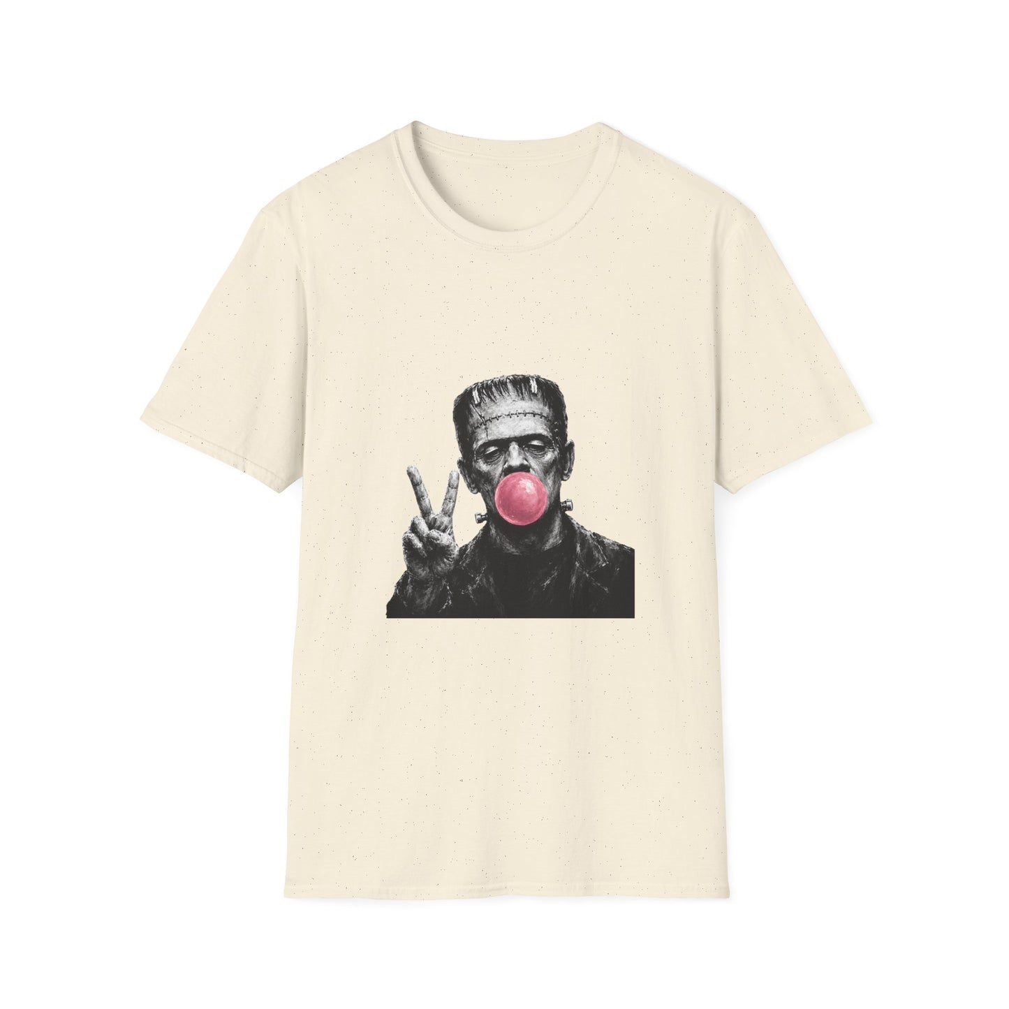 Frankenstein Bubblegum T-Shirt — Funny Retro Monster Graphic Tee