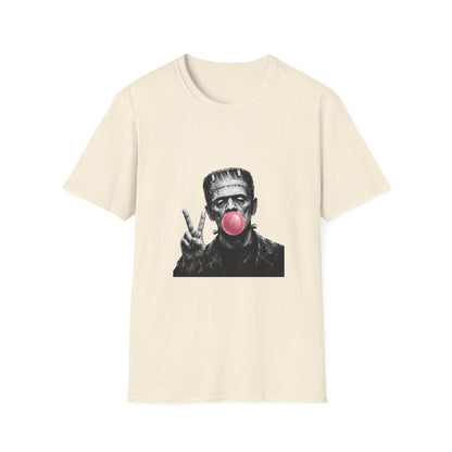 Frankenstein Bubblegum T-Shirt — Funny Retro Monster Graphic Tee