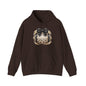 Leopard Print Pumpkin Hoodie with Black Bow — Fall Halloween Sweatshirt