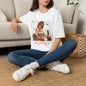 Halloween 'Boo' Girl T-Shirt — Cute Spooky Pumpkin & Candle Graphic Tee