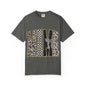 Leopard Checker MAMA Tee — Vintage-Inspired Mama Shirt with Bow Graphic