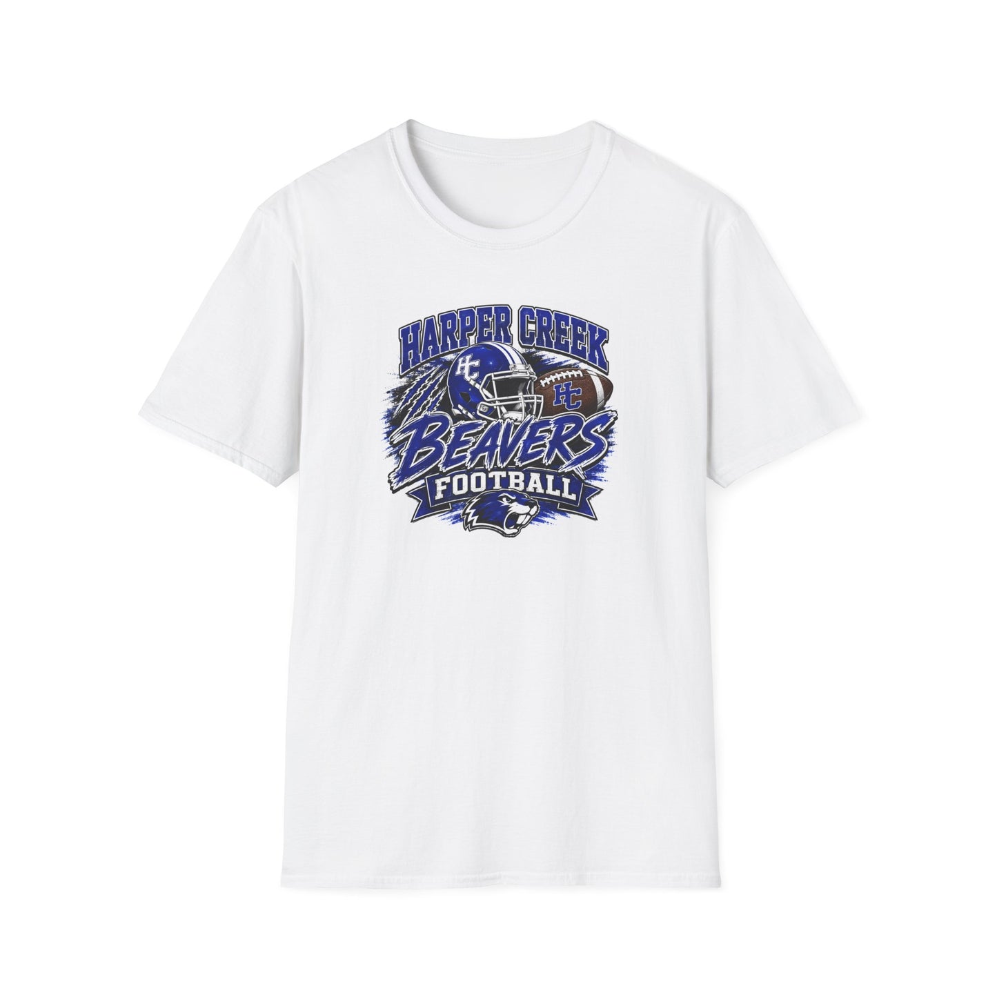 Harper Creek Beavers Football T-Shirt