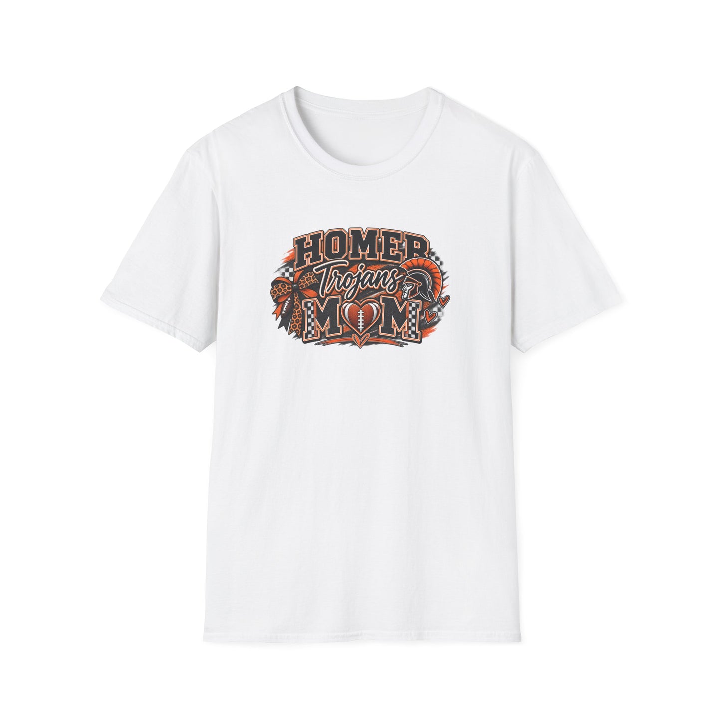 T-Shirt — Homer Trojans Mom Football Team Tee