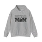 Football Mom Hoodie - Vintage Grunge Football Graphic