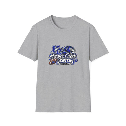 Harper Creek Beavers Football T-Shirt — KC Mascot School Spirit Tee