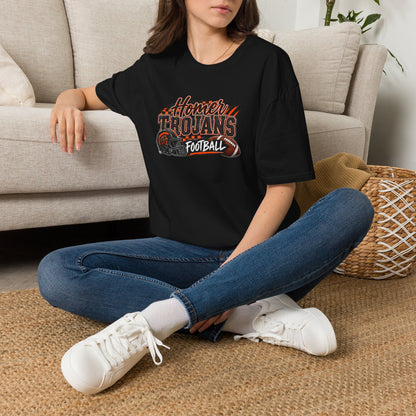 Homer Trojans Football T-Shirt — Vintage Helmet & Claw Logo