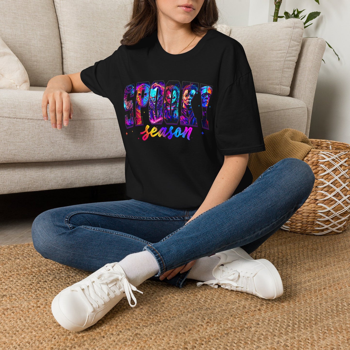 Spooky Season T-Shirt — Colorful Halloween Graphic Tee