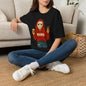 Mama Jason Horror Mask Graphic T-Shirt — Coffee-Loving Mom Halloween Tee