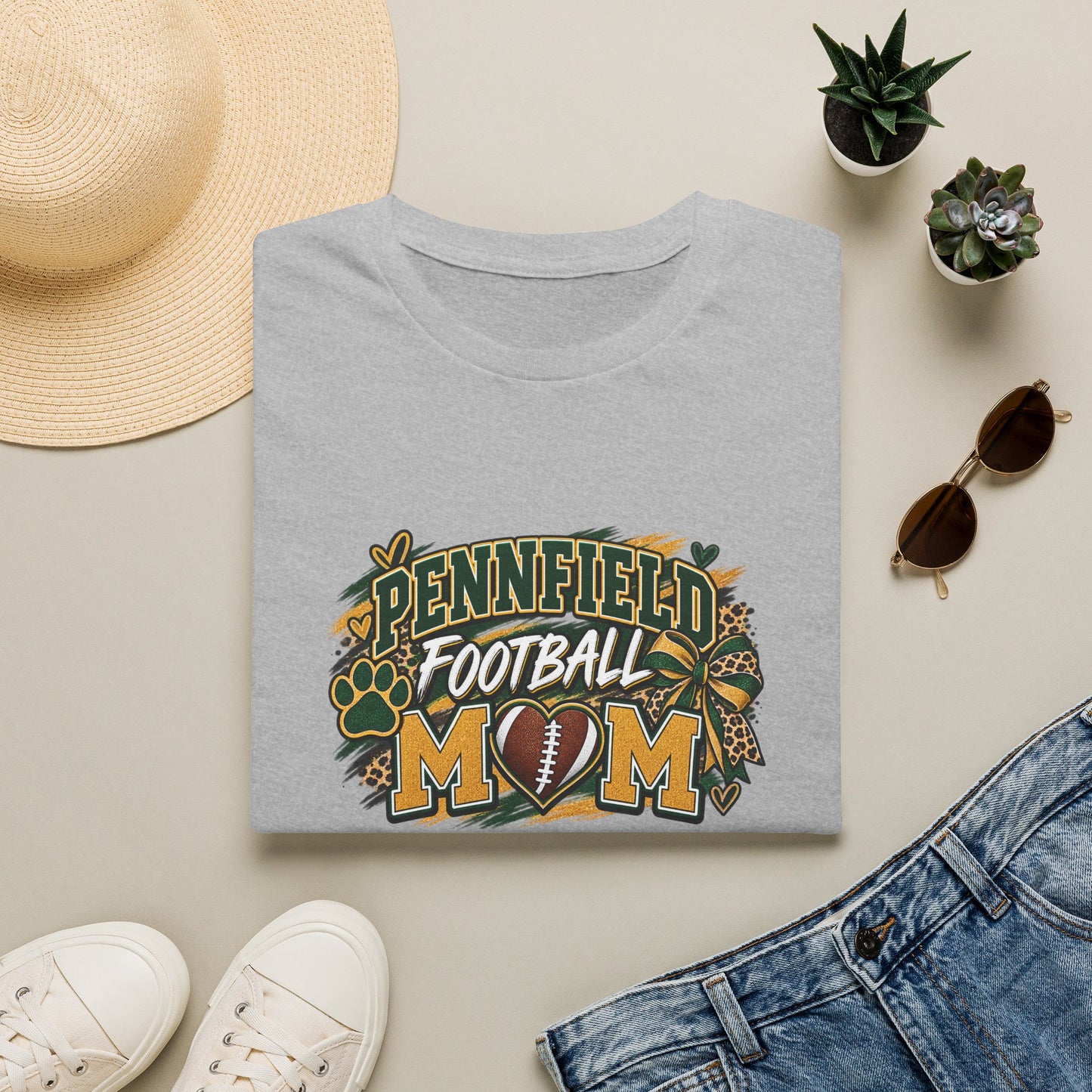 Pennfield Football Mom T-Shirt — Cheer Mom Tee for Game Day