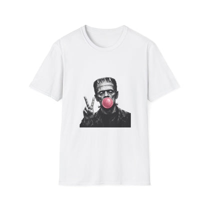 Frankenstein Bubblegum T-Shirt — Funny Retro Monster Graphic Tee