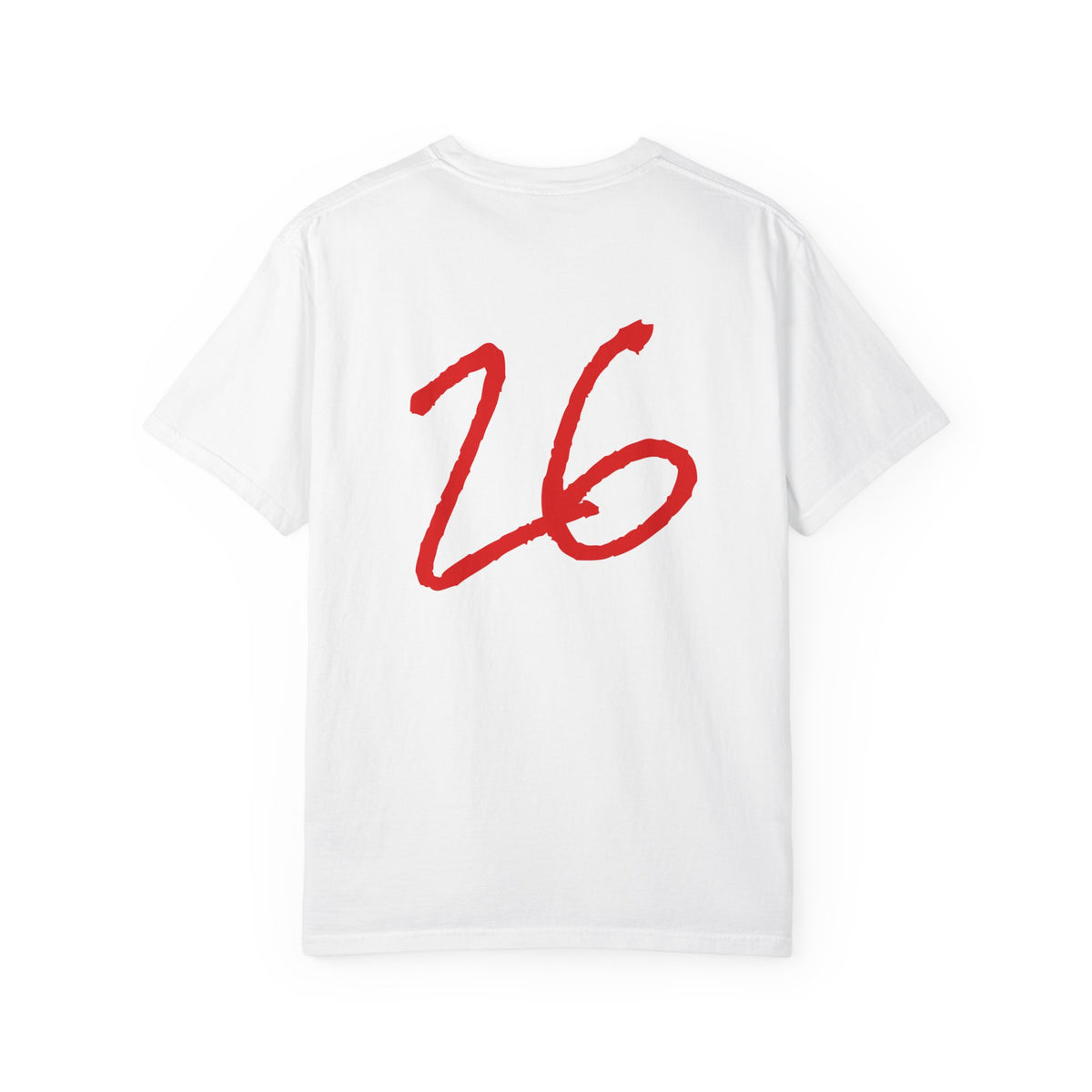 Olivet College Football T-Shirt — Red Helmet & Number 26 Fan Tee