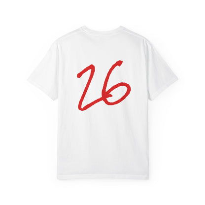 Olivet College Football T-Shirt — Red Helmet & Number 26 Fan Tee