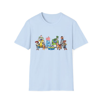 Toy Story 'Family' Graphic T-Shirt — Playful Pixar Character Name Tee