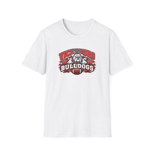 Vicksburg Bulldogs T-Shirt — Vintage Mascot Football Tee