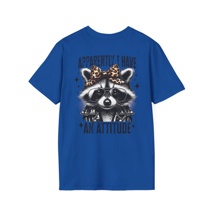 Raccoon 'Apparently I Have An Attitude' T-Shirt