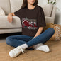 Football Mom Tee — "For the Love of the Game" Leopard Accent